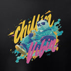 chillinvibin-shirt-schwarz-closeup