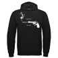 Preview: BLUNTS NOT GUNS Hoodie Schwarz Mockup