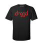 Preview: DRGGD Rot Shirt Schwarz Mockup