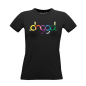 Preview: DRGGD TRIPPY Shirt Schwarz Frauen Mockup