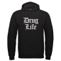 Preview: DRUG LIFE Hoodie Schwarz Mockup