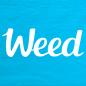 Preview: WEED Shirt Blau CloseUp