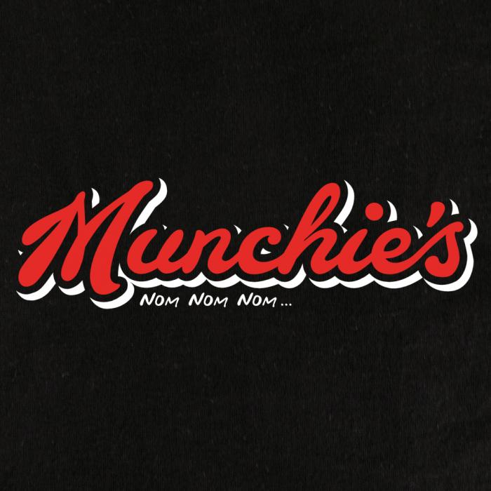 MUNCHIES Hoodie Schwarz CloseUp