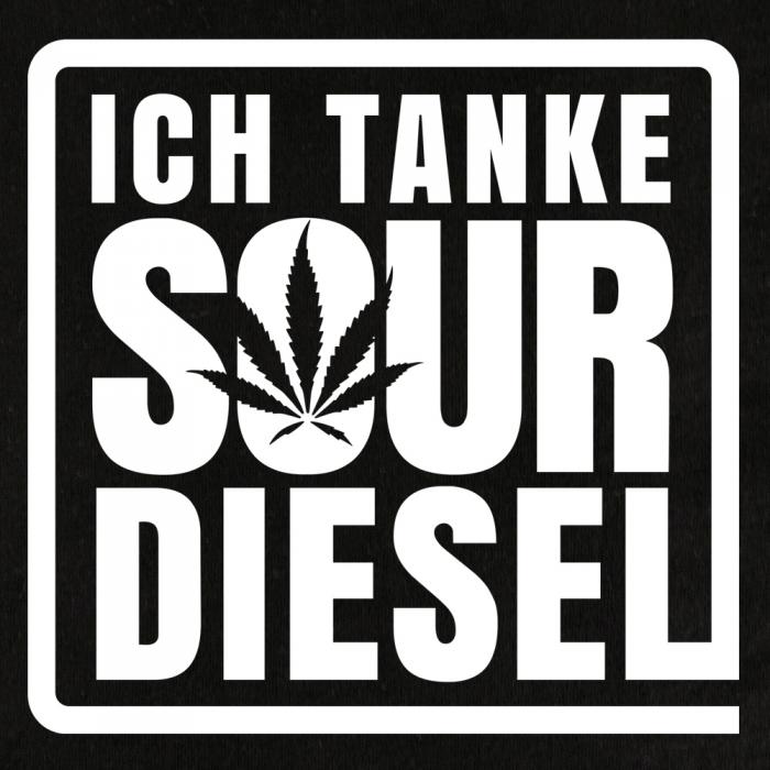 SOUR DIESEL Hoodie Schwarz CloseUp