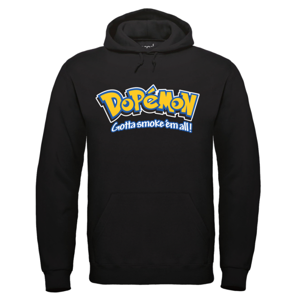 DOPEMON Hoodie Schwarz Mockup