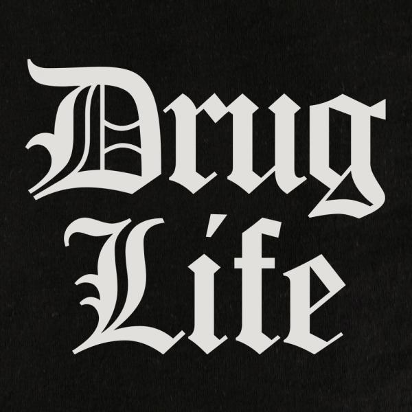 DRUG LIFE Shirt Schwarz CloseUp