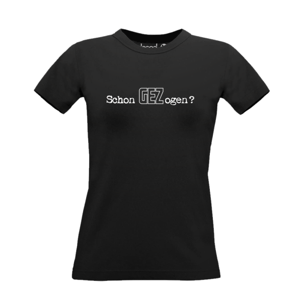 GEZ Shirt Schwarz Frauen Mockup