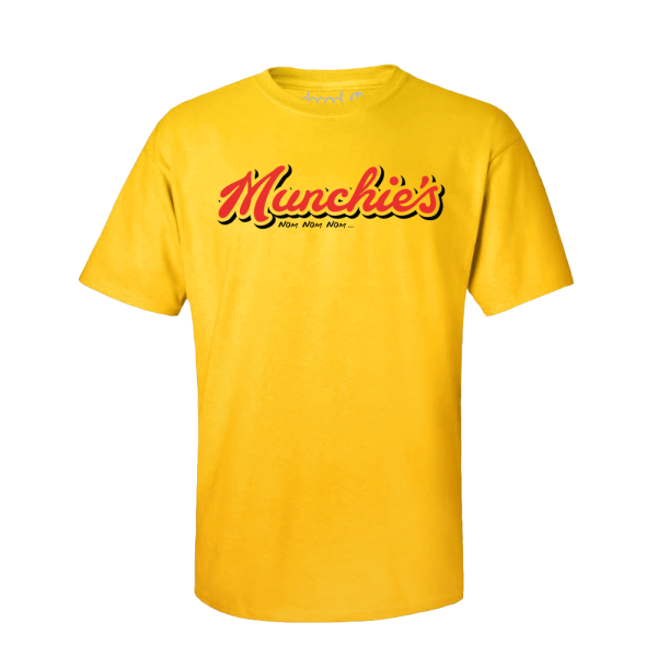 MUNCHIES Shirt Gelb Mockup