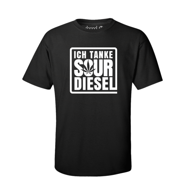 SOUR DIESEL Shirt Schwarz Mockup