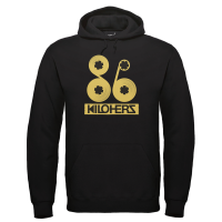 86KILOHERZ TAPE Gold Hoodie Schwarz Mockup