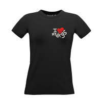 I LOVE MY DRGS Shirt Schwarz Frauen Mockup