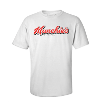 MUNCHIES Shirt Weiss Mockup