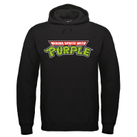 PURPLE Hoodie Schwarz Mockup