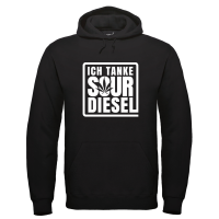 SOUR DIESEL Hoodie Schwarz Mockup