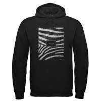 ZEBRA Hoodie Schwarz Mockup